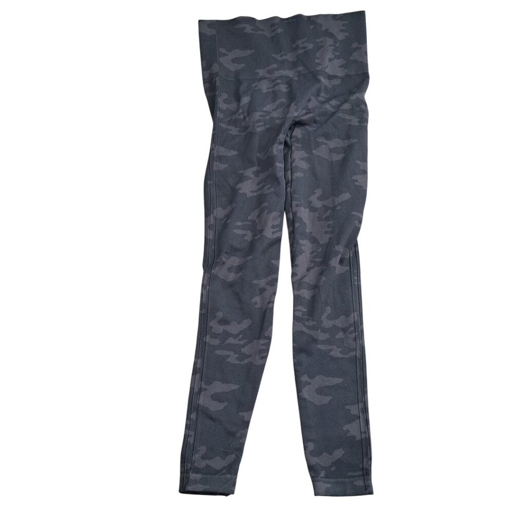 Spanx Black and Gray Camouflage Leggings Size Medium - Picture 9 of 9